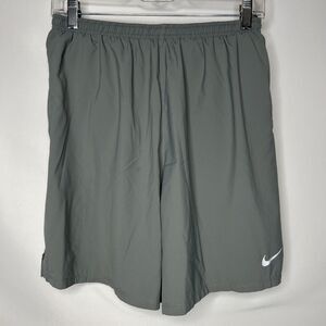 Nike Mens Large Pull On Elastic Waistband Athletic Dri Fit Shorts Gray